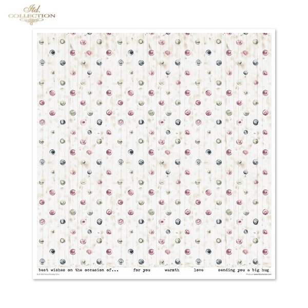 Papeles Scrapbooking SLS-089 Floral Shabby Chic