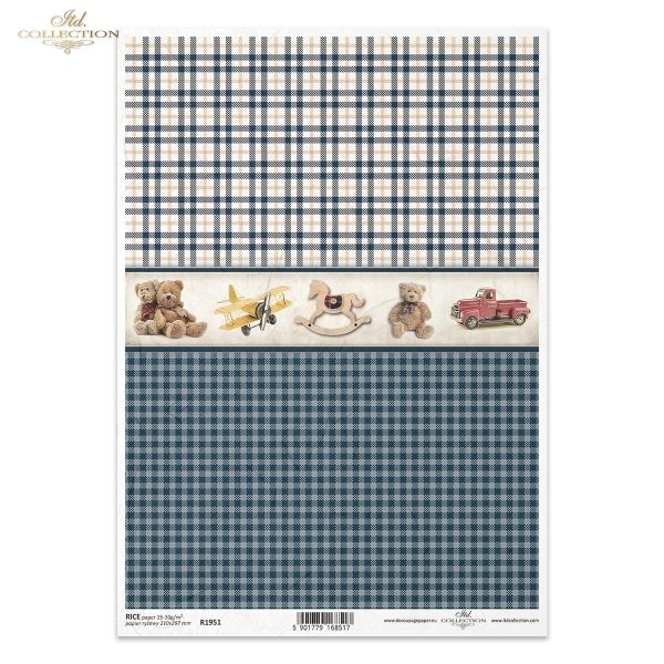 niebieska kratka, krateczka, w kratkę, prezenty dla dzieci, zabawki, pluszaki, przytulanki, maskotki, miś, misie, konik na biegunach, tło, tła, blue check, blue checkered, gifts for children, toy, toys, cuddly, mascots, teddy bear