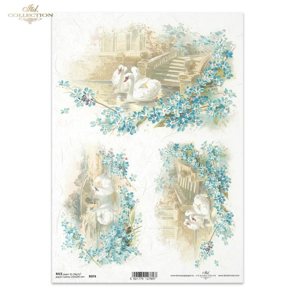 niezapominajka, niezapominajki, łabędź, łabądź, łabędzie, staw, mostek, romantycznie, romantyzm, romantyczny, R974, forget-me-not, swan, pond, bridge, romantic, Vergissmeinnicht, Schwan, Schwäne, Teich, Brücke, romantisch, nomeolvides, cisne, estanque, pu