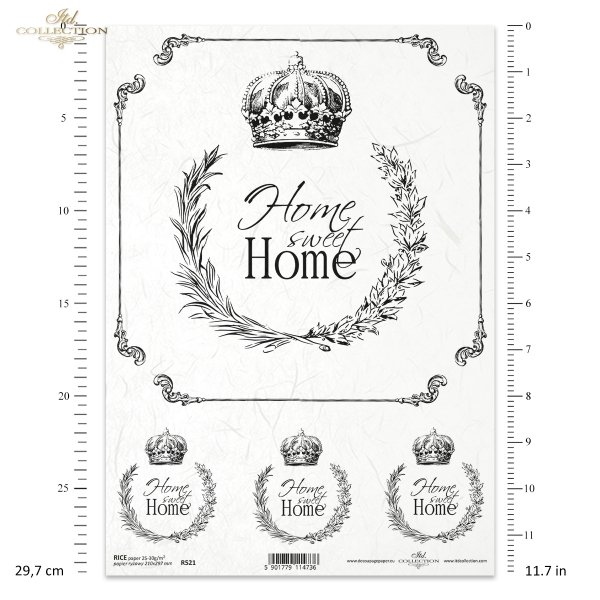 Retro, Vintage, czar dawnych przedmiotów, wieńce, wieniec, korona, motyl, home sweet home, R521, Retro, Vintage, charm of old objects, wreaths, wreath, crown, butterfly, home sweet home, Retro, Vintage, Charme alter Gegenstände, Kränze, Kranz, Krone, Schm
