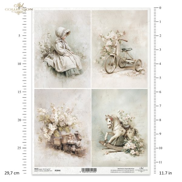 Papel de arroz para decoupage R2846