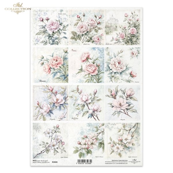 Papel de arroz para decoupage R2606