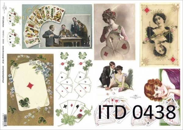 papel decoupage clásico D0438M