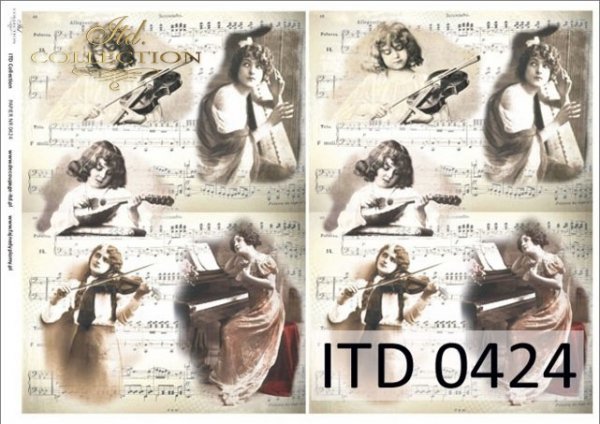 papel decoupage clásico D0424M