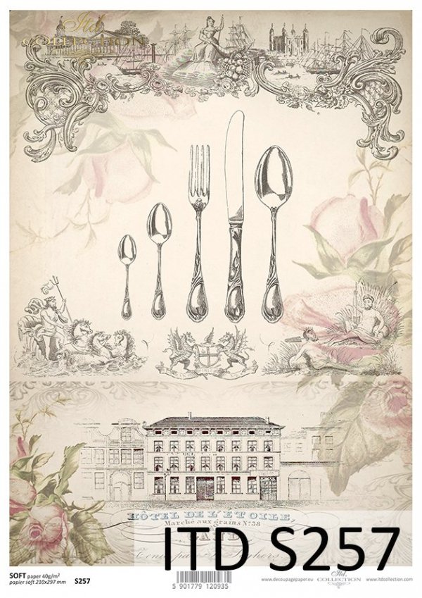 Papel Decoupage Soft S0257