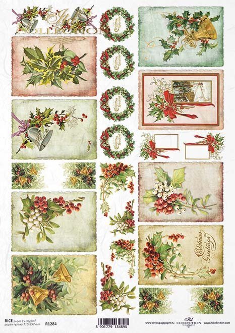 Etiquetas vintage, composiciones de marco festivo, guirnaldas*Vintage-Tags, festliche Rahmen-Kompositionen, Kränze*Винтажные тэги, праздничные каркасные композиции, венки