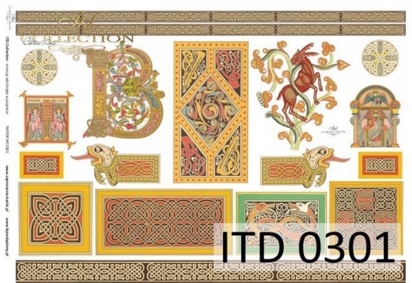 papel decoupage clásico D0301M