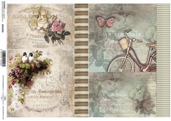 papel decoupage clásico D0529M