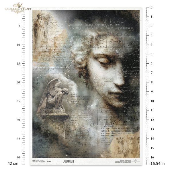 anioły, rzeźba, twarz, gotyk, nuty, postarzany papier, melancholia, vintage, fantasy*angels, sculpture, face, gothic, sheet music, aged paper, melancholy, vintage, fantasy