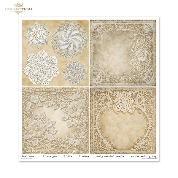 Zestaw do scrapbooking (HS code 48025890) SLS-080 Wood &amp; Lace