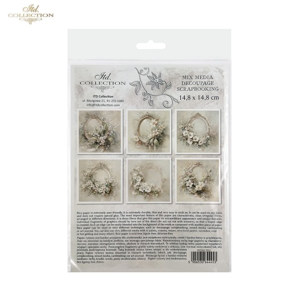 Zestaw papierów ryżowych (HS code 48021000) RSM262