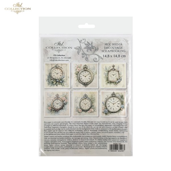 Zestaw papierów ryżowych (HS code 48021000) RSM167
