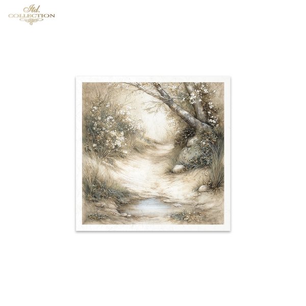 Myszki, sielanka, akwarela, retro, las, natura*Mice, idyll, watercolour, retro, forest, nature*Mäuse, Idylle, Aquarell, Retro, Wald, Natur*Ratones, idilio, acuarela, retro, bosque, naturaleza