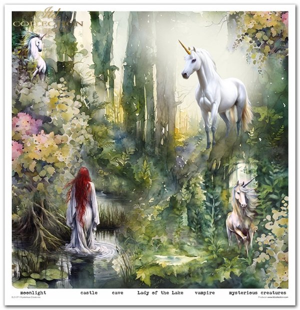 Zestaw do scrapbooking (HS code 48025890) SLS-071 Mysterious Creatures