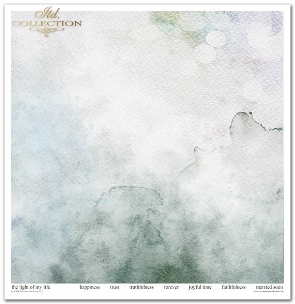 Zestaw do scrapbooking (HS code 48025890) SLS-064 Summer Love Story vol. 2---- PRODUKT PRZECENIONY