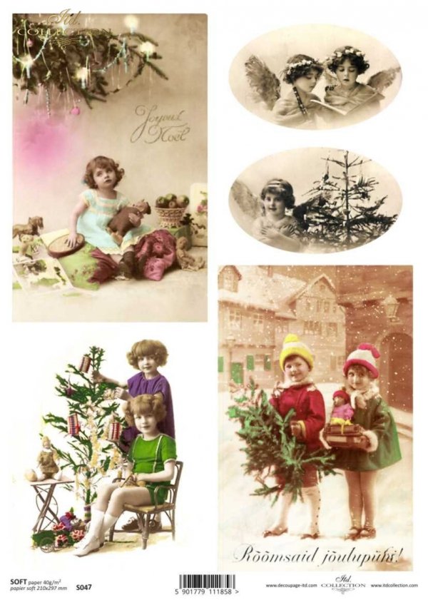 children, Christmas, Christmas decorations, Christmas, winter, retro, Christmas tree, gifts
