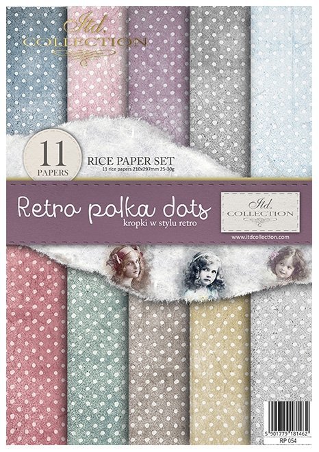 Seria Retro polska dots - kropki w stylu retro