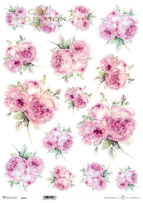 Schäbiger Schick, gemalte Rosen, Blumen, Rose, Vintage*Shabby chic, rosas pintadas, flores, rosas, Vintage