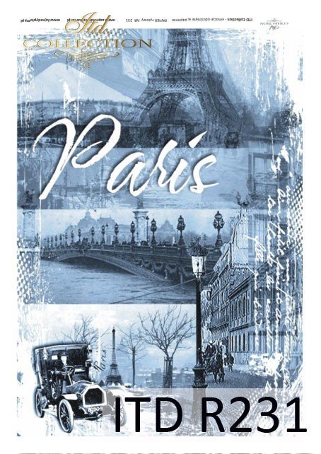 Paryż, retro, poranek, wieża Eiffla, most, zabytkowy samochód