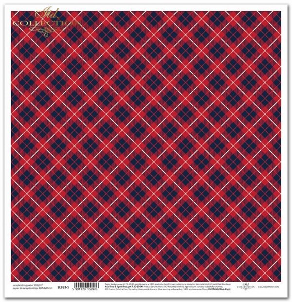 Seria W szkockim stylu - szkocka krata, krateczka, tło, baza, granatowo-czerwono-biała kratka* Series- Scottish Style - Scottish grating, grid, background, base, dark blue, red and white grid 