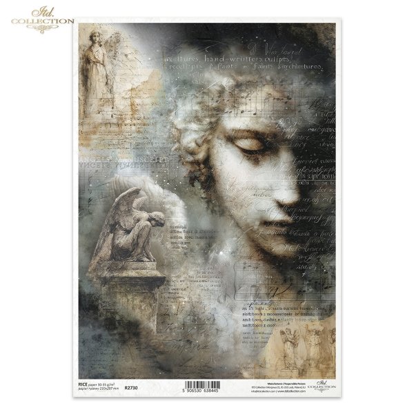 anioły, rzeźba, twarz, gotyk, nuty, postarzany papier, melancholia, vintage, fantasy*angels, sculpture, face, gothic, sheet music, aged paper, melancholy, vintage, fantasy