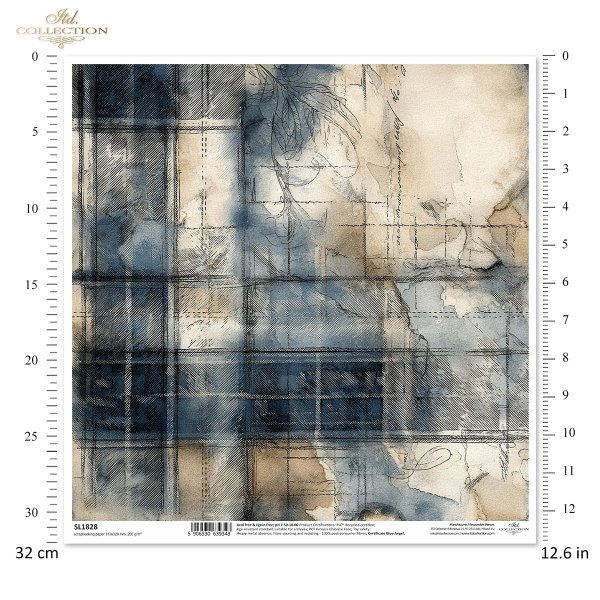 Papier do scrapbooking (HS code 48025890) SL1828