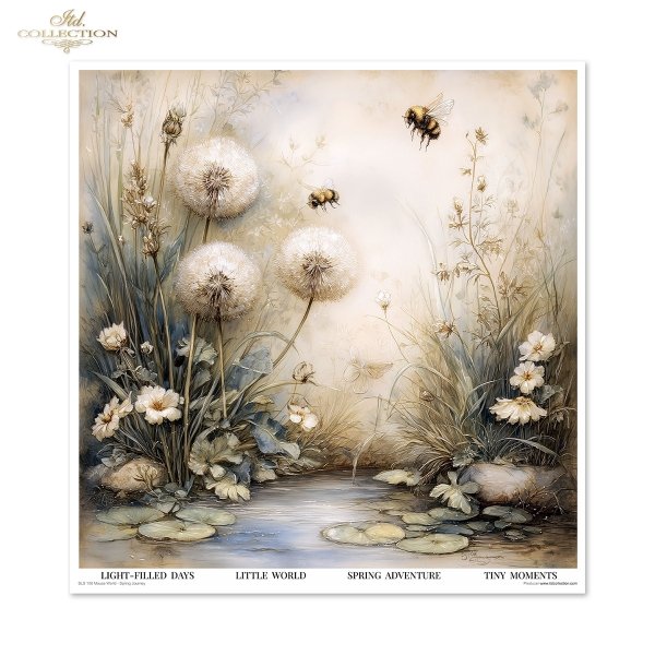 Myszki, sielanka, akwarela, retro, las, natura*Mice, idyll, watercolour, retro, forest, nature*Mäuse, Idylle, Aquarell, Retro, Wald, Natur*Ratones, idilio, acuarela, retro, bosque, naturaleza