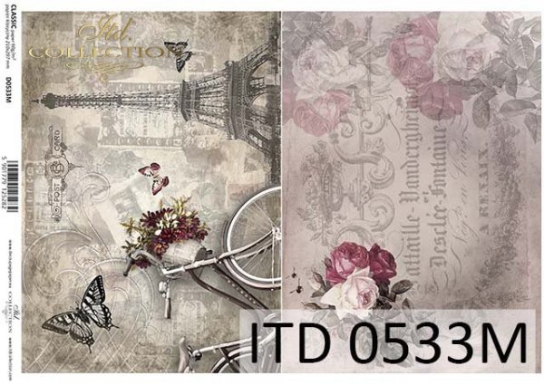 Papier decoupage (HS code 48025700) D0533M