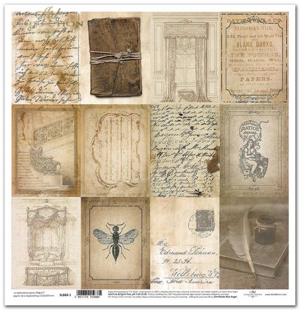Seria - Sekrety starego pamiętnika - stary papier, napisy, listy, pióro, ozdobne litery, owad, retro * Series - Secrets of the old diary - old paper, inscriptions, letters, pen, decorative letters, insect, retro