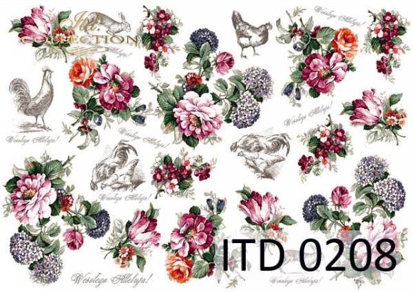 Papier decoupage (HS code 48025700) D0208