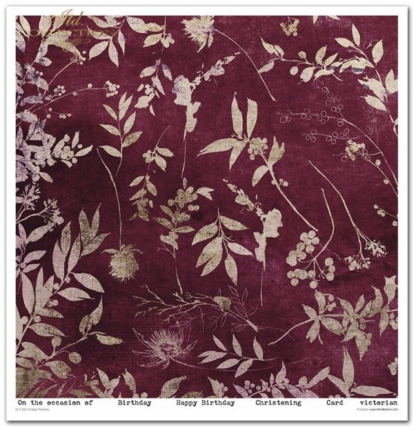 Zestaw do scrapbookingu SLS-052 ''Vintage Tapestry''