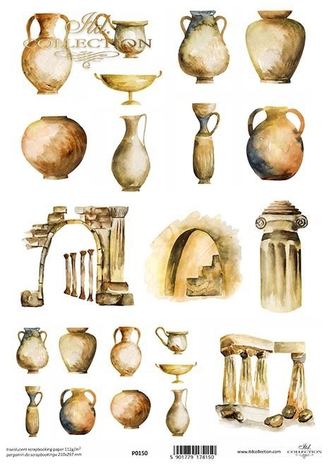 gliniane naczynia, antyki, kolumny*earthenware, antiques, columns*Steingut, Antiquitäten, Säulen*loza, antigüedades, columnas
