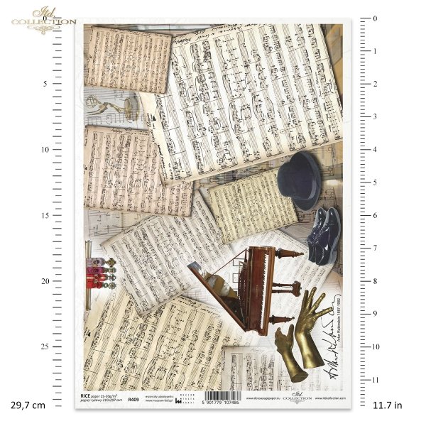 Artur Rubinstein, nuty, fortepian, dłonie, R409, Łódź, Lodz