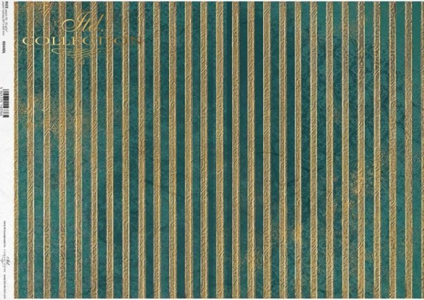 papier-ryżowy-w-złoto-zielone-paski-przechodzące-w-turkus-idealne-do-wykańczania-szkatułek-pudełek*rice-paper-in-gold-green-striped-passing-in-turquoise-perfect-to-finishing-chests-boxes