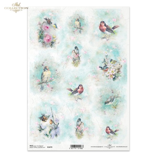 mini kolekcja Wiosenny Shabby Chic, akwarela, akwarele, ptaki, ptaszki, wiosna, kwiatki, Shabby Chic for Spring, mini collection,  watercolour, watercolours, bird, birds, spring, flowers, Minikollektion Frühling Shabby Chic, Aquarell, Aquarelle