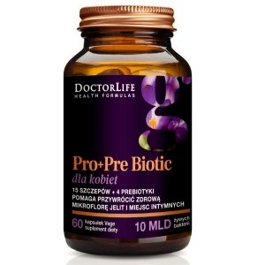 Doctor Life ProbioFlora Women probiotyki dla kobiet 14 szczepów  4 prebiotyki suplement diety 60 kapsułek (P1)