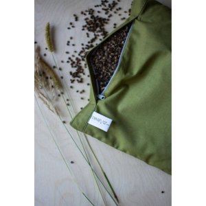 Poduszka z łuską gryki 40x30 Naturalna, Ekologiczna khaki