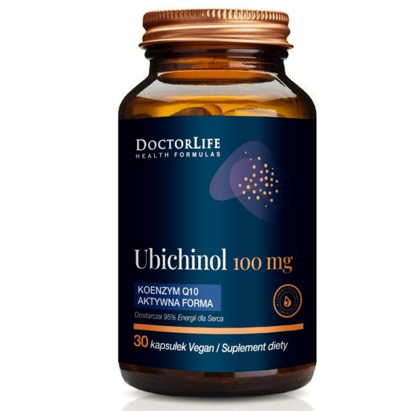 Doctor Life Ubichinol koenzym Q10 aktywna forma 100mg suplement diety 30 kapsułek (P1)