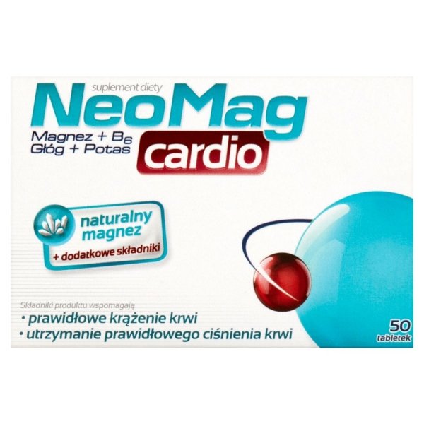 NeoMag Cardio suplement diety wspomagający prawidłowe krążenie krwi 50 tabletek (P1)