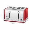 Toster na 4 kromki ProfiCook PC-TA 1194 czerwony
