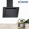 Okap kominowy kuchenny skośny 60 cm pochłaniacz Bomann DU 7603 G czarny