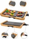 Elektryczny Grill stołowy na bambusowej tacy Clatronic TG 3697