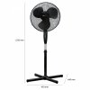 Wentylator stojący wiatrak podłogowy Clatronic VL 3603 S (Ø40cm, wys.125cm)