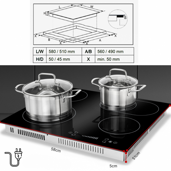 Płyta ceramiczna do zabudowy Bomann EBK 7941