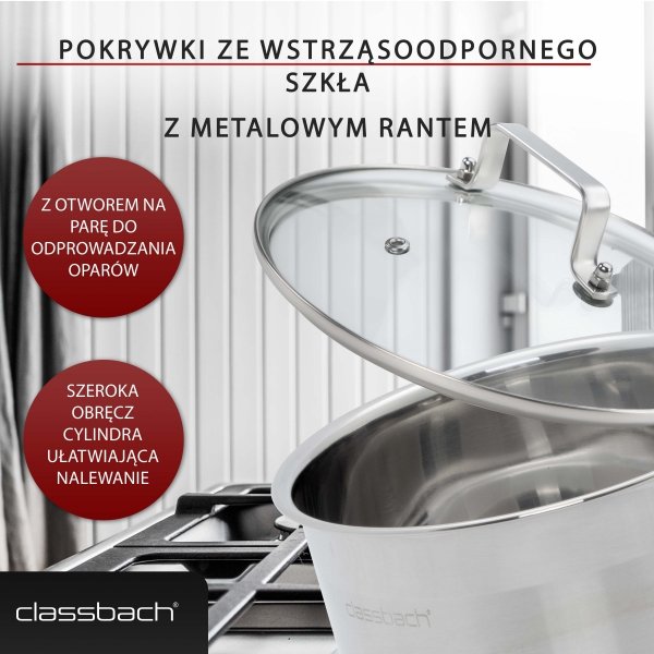 Zestaw garnków 8 elementów Classbach C-KTS 4017