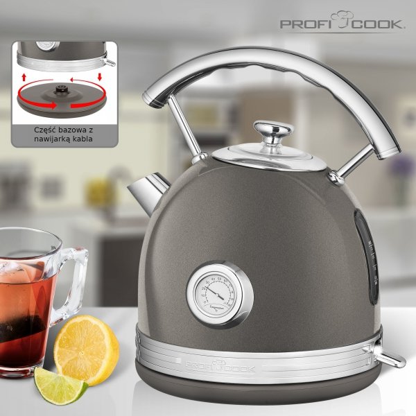 Czajnik elektryczny 1,7L ProfiCook PC-WKS 1192 Antracyt