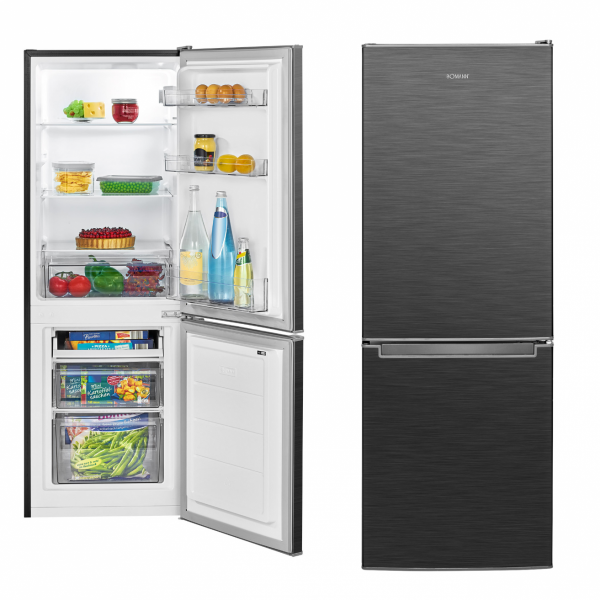 Lodówko-zamrażarka Bomann KG 7359 (ciemny inox)