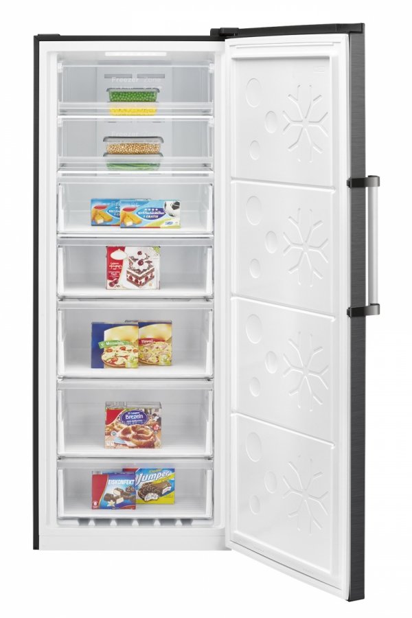 Zamrażarka z możliwością pracy jako chłodziarka 2w1 380l Bomann GSVS 7365 (czarna) No Frost Inverter