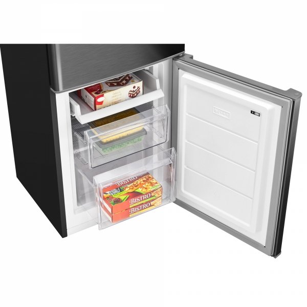 Lodówko-zamrażarka Bomann KG 7359 (ciemny inox)