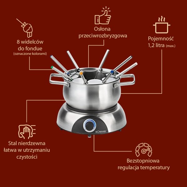 Zestaw do fondue Bomann FD 2248 CB